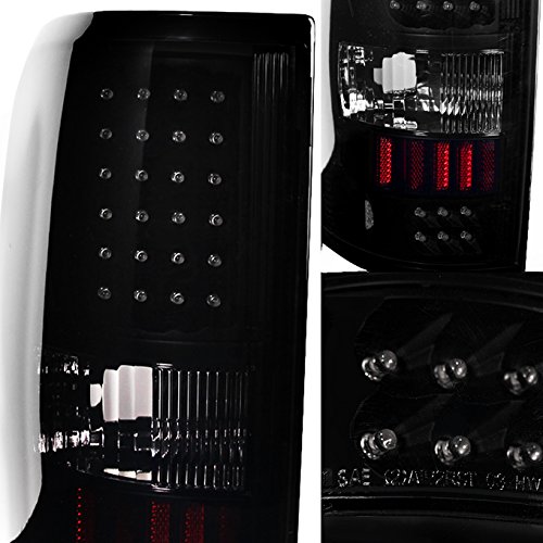 AKKON Black Smoked LED Tail Lights Brake Lamps Pair for 2004-2008 Ford F150 F-150 Pickup Truck Styleside Model - Upgrade Your Truck's Style & Safety for Night Driving & Off-Road Adventures