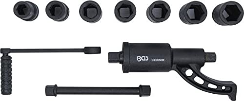 BGS 1230 Torque Multiplier Set - 1-Inch Drive, 10-Piece Kit (Black/Blue) for Automotive Repair, Heavy Machinery & Industrial Maintenance