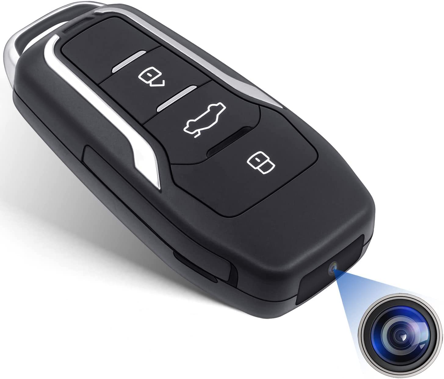 1080P Mini Hidden Spy Camera with Motion Detection - 64GB Car Key Camera, Small Portable Security Camera (QD004UK) for Home Surveillance, Office Monitoring & Secret Recording