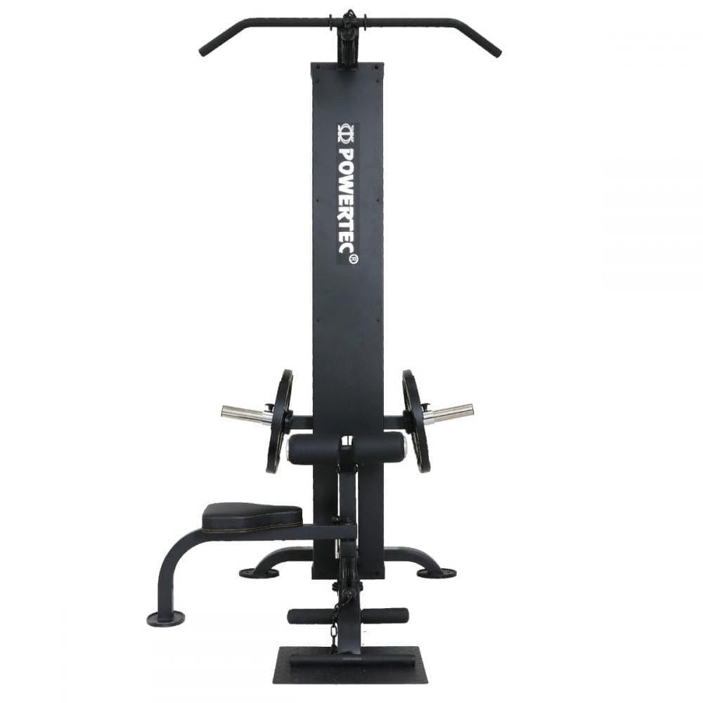 Powertec Lat Pulldown Machine - Heavy Duty Gym Equipment for Home & Commercial Use - Perfect for Strength Training & Back Workouts