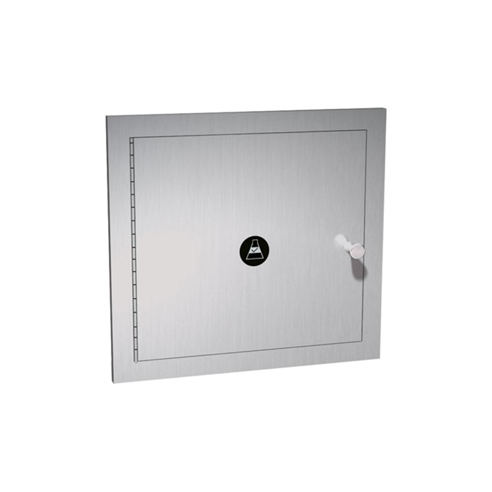 ASI 8154 Recessed Specimen Pass-Through Cabinet in Satin Finish - Ideal for Laboratories, Hospitals & Cleanrooms