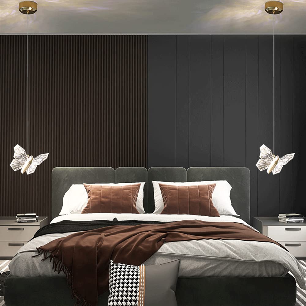 4W LED Chandelier Pendant Light - Adjustable Height Butterfly Ceiling Light for Bedroom, Living Room, Dining Hall | Energy Saving Modern Lighting Fixture for Home Decor, Wedding & Party Decoration