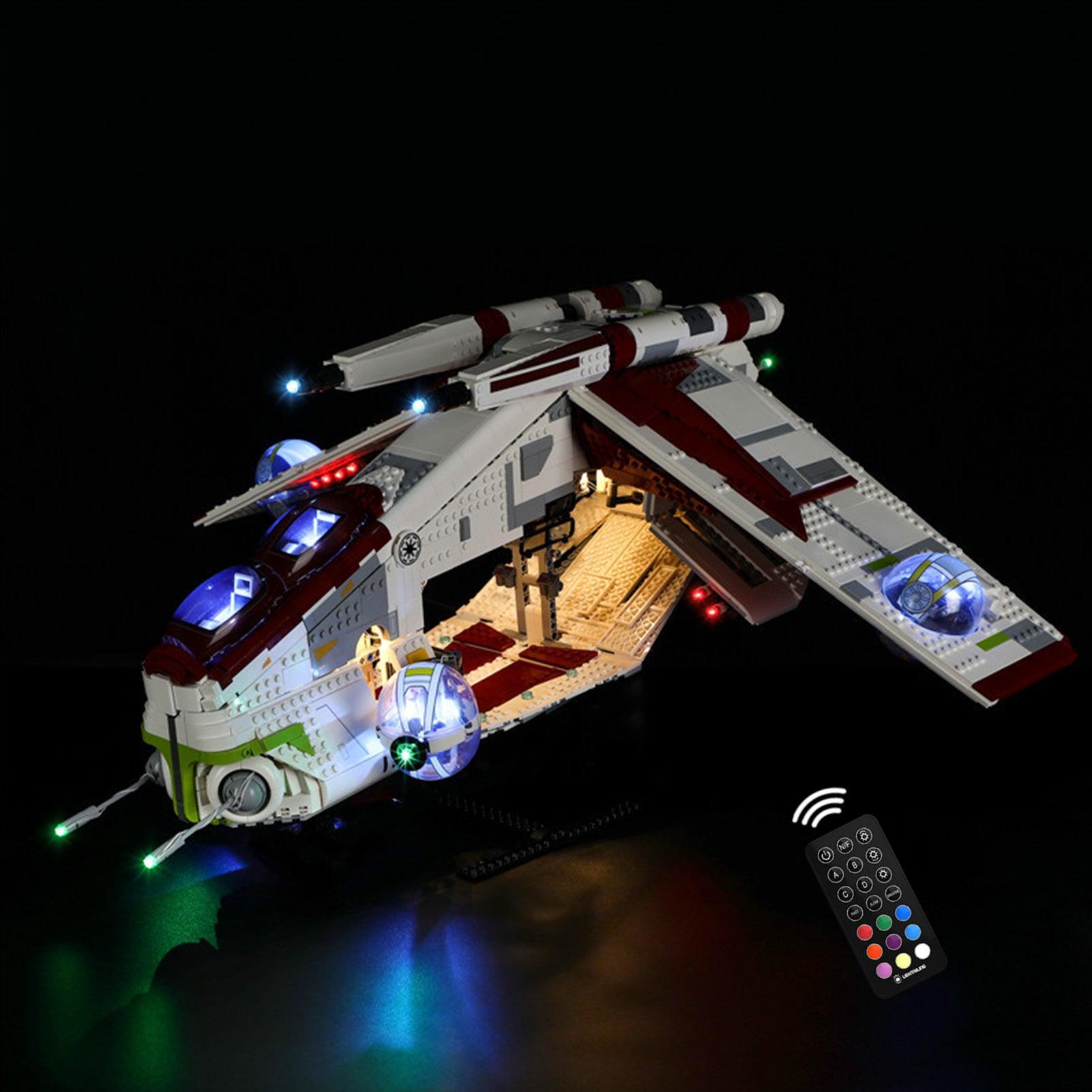 LEGO Star Wars Republic Gunship 75309 Light Kit - LED Lighting Set for Building Blocks - Enhance Your Star Wars Model Collection (Perfect for Display & Night Lighting)