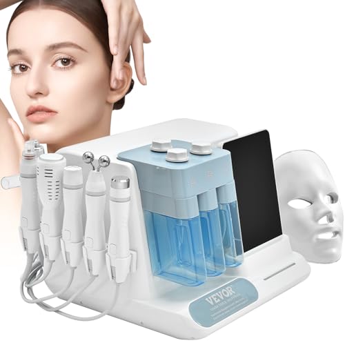 VEVOR Professional Hydrafacial Machine - 8-in-1 Multifunctional Facial Treatment Device with 8