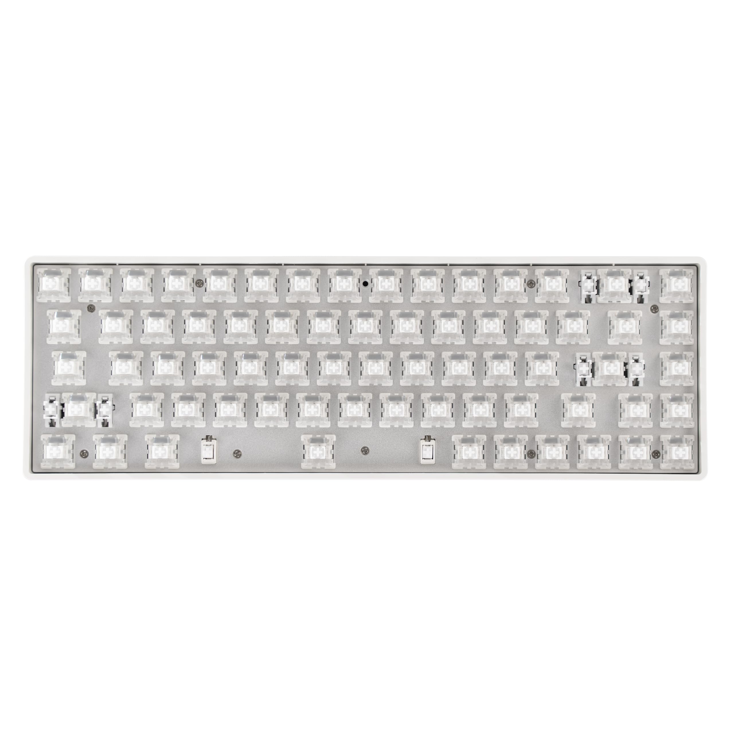 DrunkDeer G65 Rapid Trigger Magnetic Switch Mechanical Gaming Keyboard - TKL 65% Compact Size, RGB Backlit, Wired USB (Barebone No Keycaps, White) - Perfect for FPS, MOBA & Typing Enthusiasts