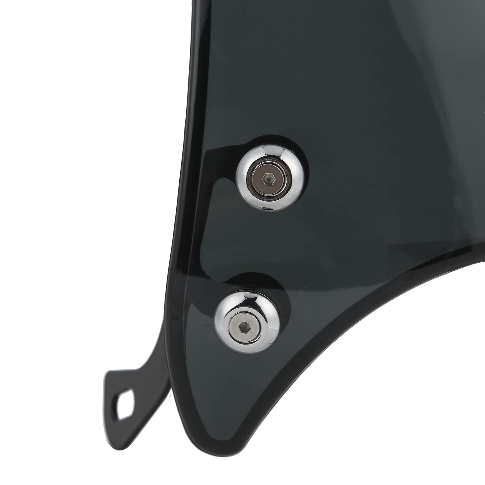 Universal Motorcycle Windshield for 5-7in Headlight - Wind Deflector for Cruiser & Retro Bikes