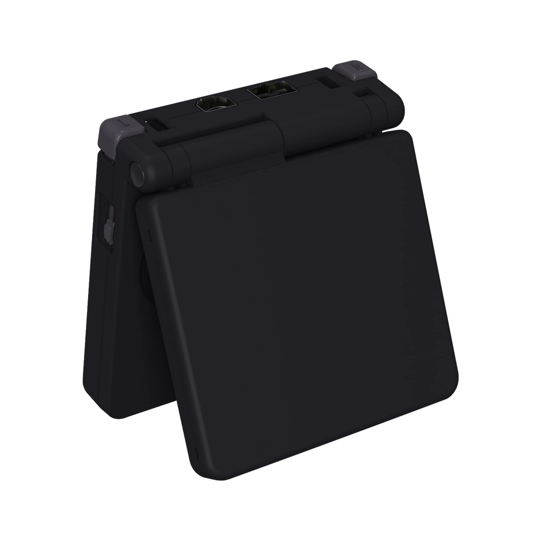 eXtremeRate Replacement Shell with Full Buttons for Gameboy Advance SP GBA SP - Custom Case Compatible with IPS & Standard LCD Screens (Console & Screen Not Included) - Black - Perfect for Gaming Enthusiasts & Retro Console Modding