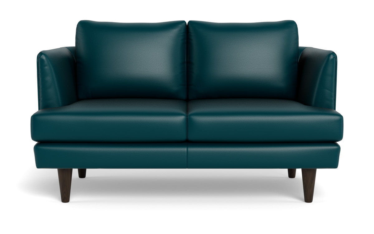 Rainey 59 Genuine Leather Loveseat Sofa - Luxurious Two-Seater for Living Room, Lounge & Office - Perfect for Small Spaces & Cozy Home Decor