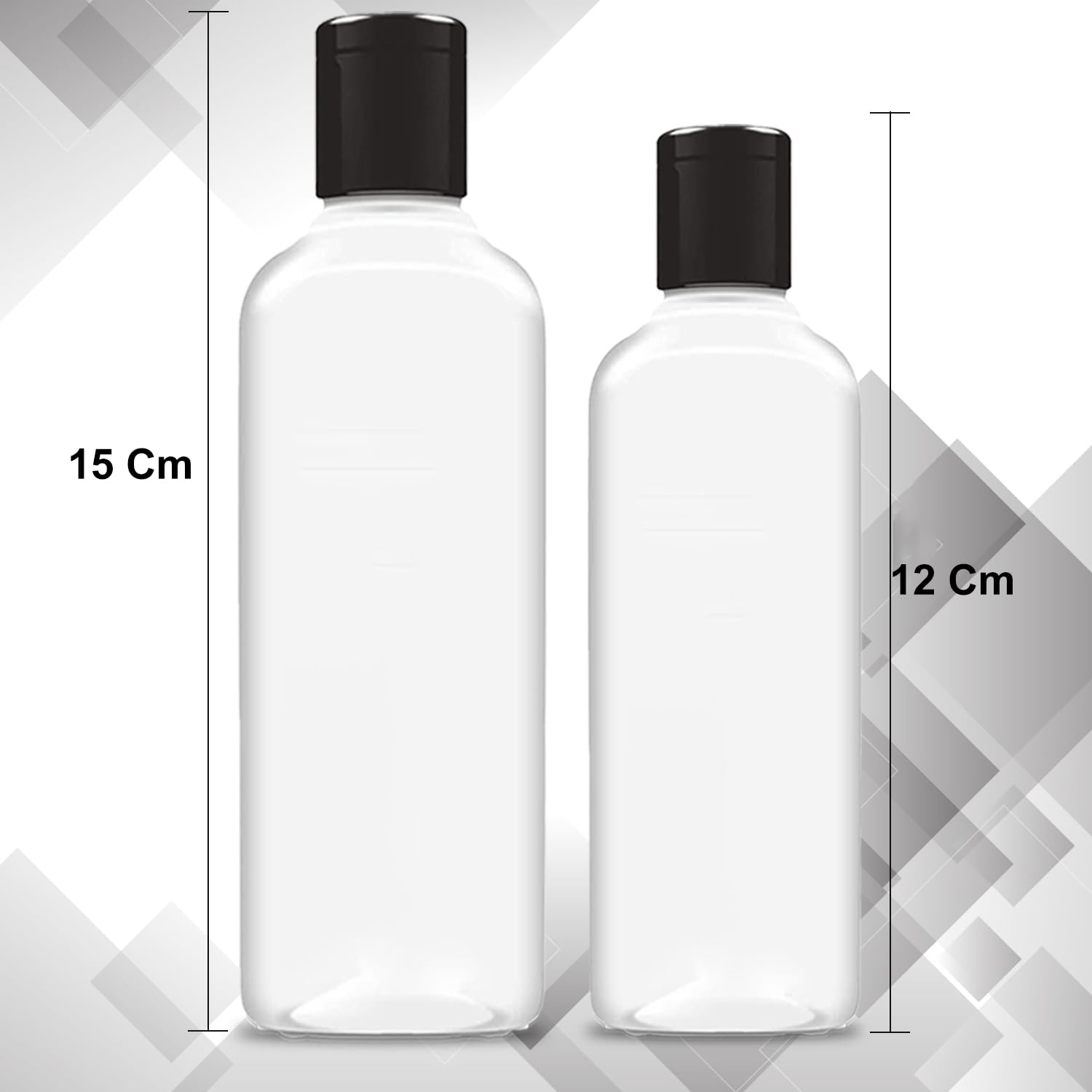 **200ml + 100ml BPA-Free Squeeze Bottles with Flip Top Cap - 6-Pack Refillable Travel Containers for Shampoo, Lotion, Soap & Cosmetics | Leak-Proof, Transparent & Portable for Home, Travel & Gym**
