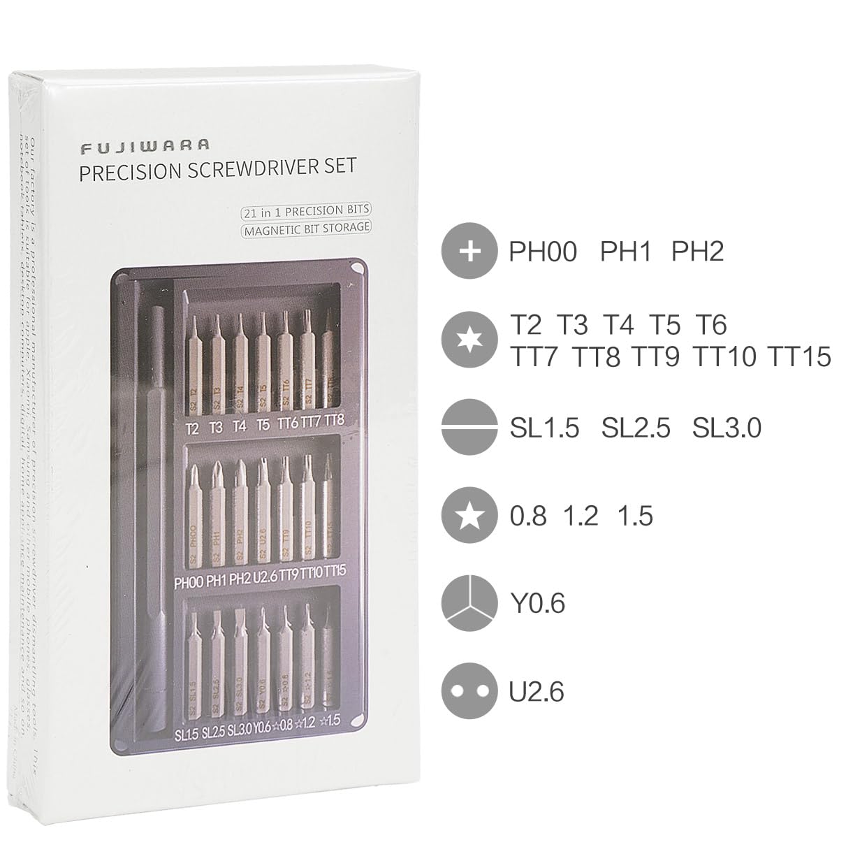 21-in-1 Precision Magnetic Screwdriver Set - Professional Mini Repair Kit for iPhone, Samsung, Laptop, Watch, Camera & Electronics - Ideal for DIY Repairs & Small Device Maintenance