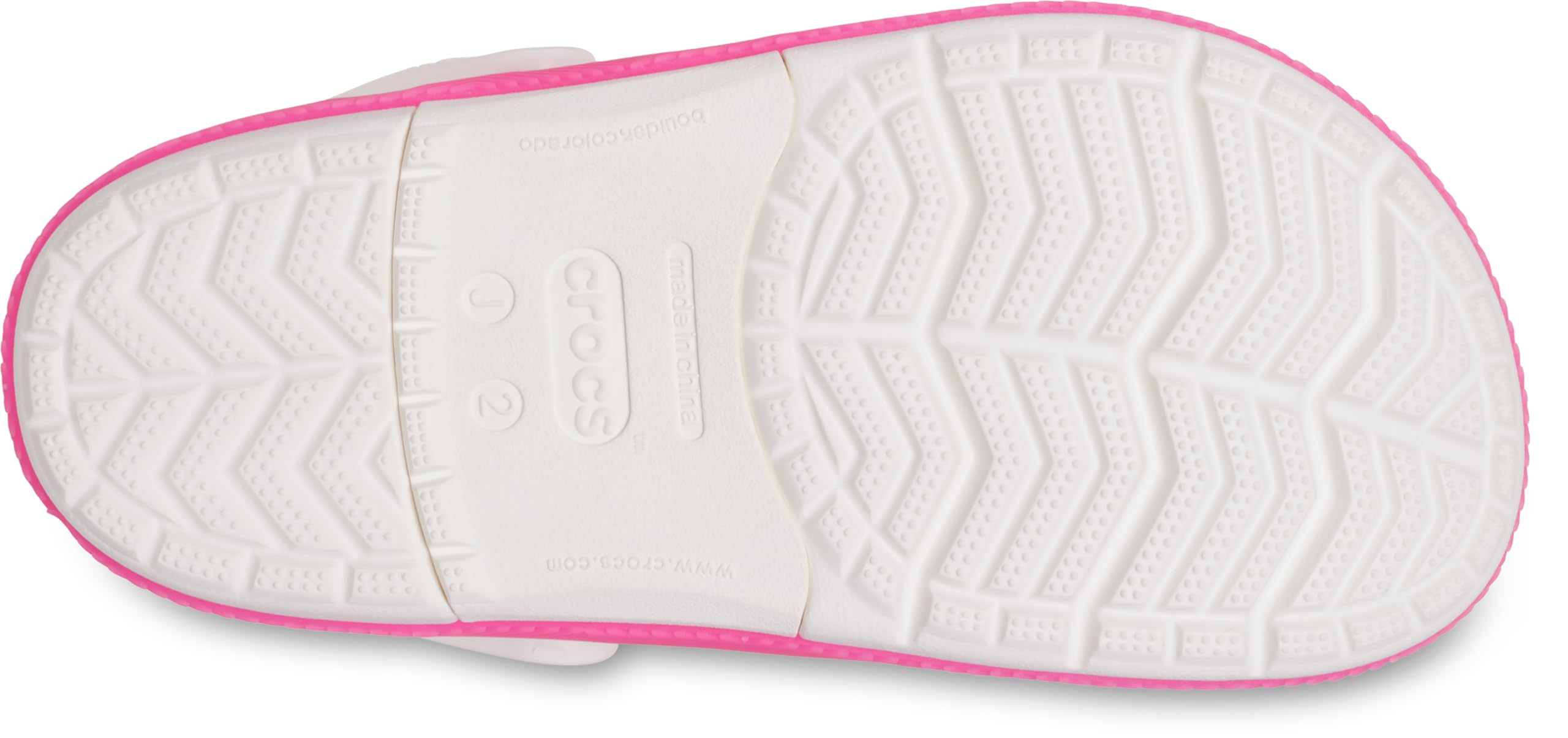 Crocs Kids' Crocband Chevron Beaded Clog - Comfortable & Stylish Water Shoes for Boys & Girls - Perfect for Beach, Pool, and Outdoor Play