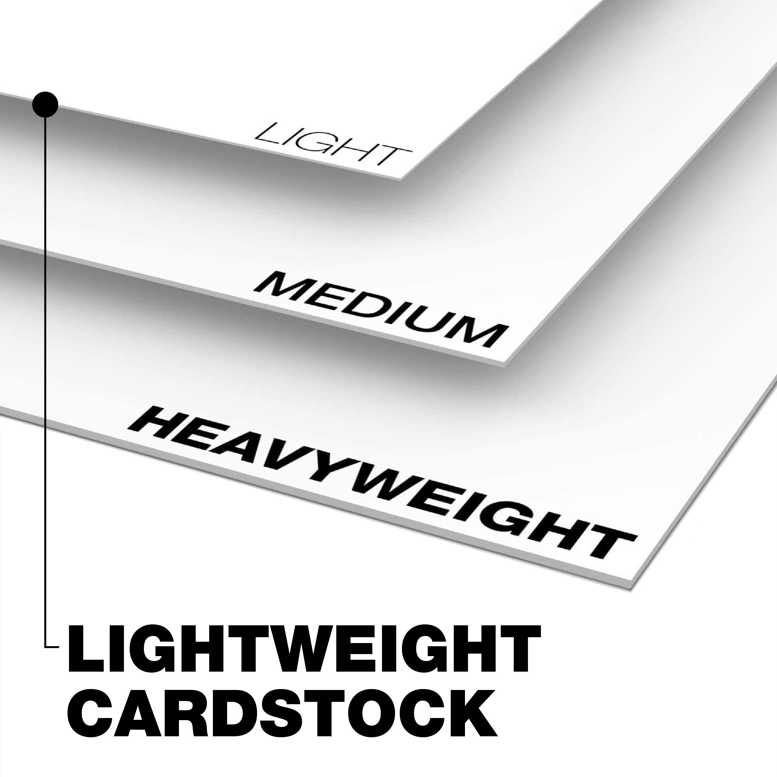 Premium 67lb Vellum Bristol Cardstock Paper - 8.5