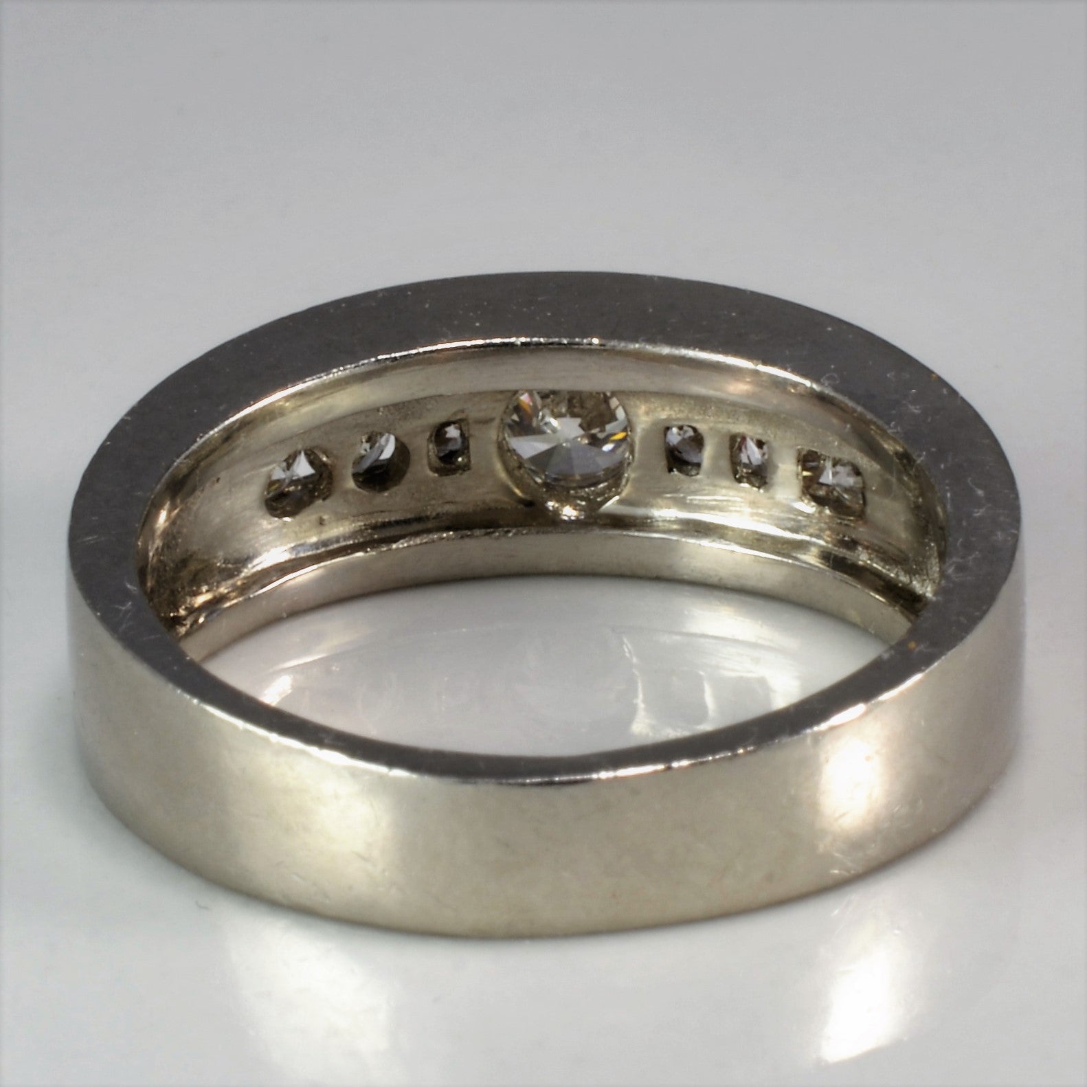 Platinum Diamond Wedding Band Ring - 0.58 Carat Total Weight, SI1 Clarity, G/H Color, Size 8 - Perfect for Engagement, Anniversary & Special Occasion Gifts