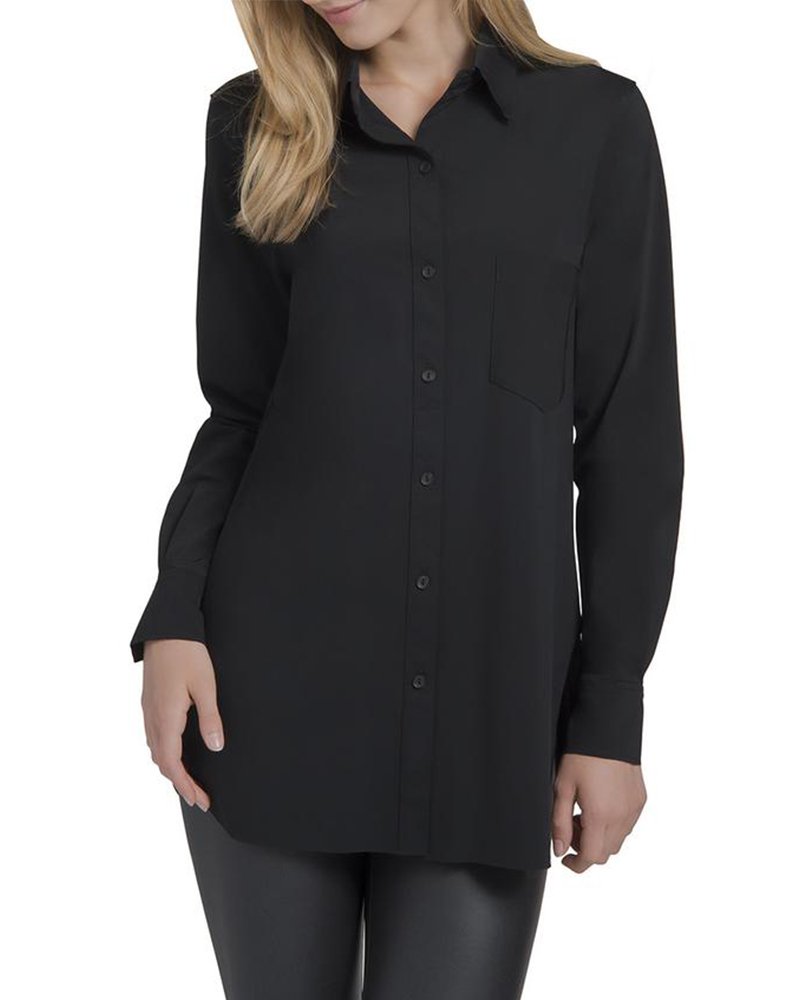 Lyssé Women's Schiffer Button Down Shirt - Classic Casual Blouse for Work, Office & Everyday Wear | Stylish & Comfortable Women's Shirt for Business, Date Night & Spring Outfits