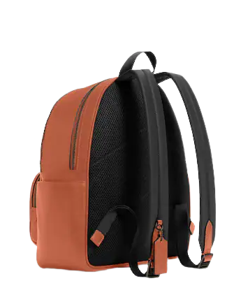 Coach Court Backpack for Women - Stylish Leather Laptop Backpack with Adjustable Straps - Perfect for Work, Travel & School (Black)