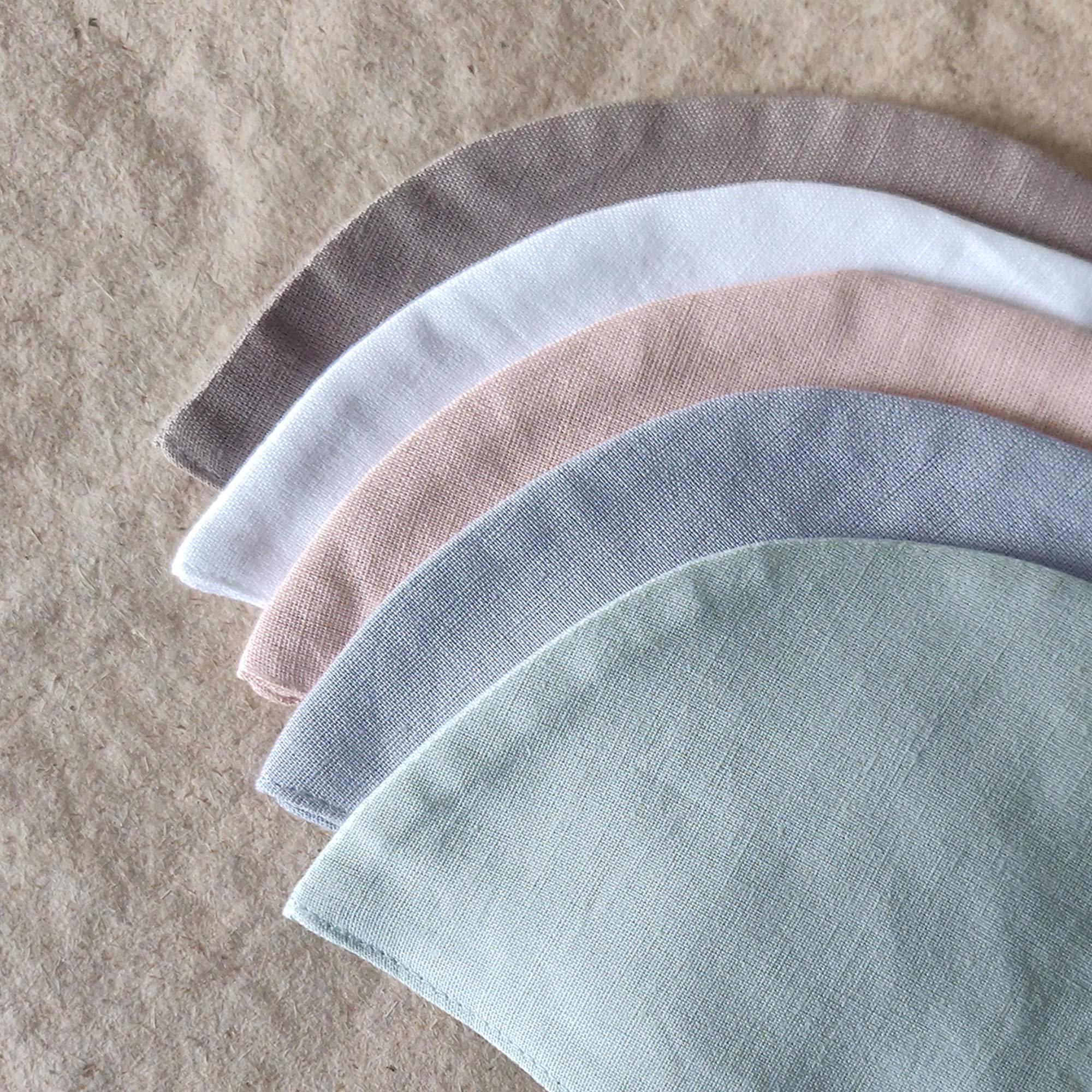 3-Layer Cotton Linen Anti-Pollution Face Mask - Adjustable, Washable & Reusable Dusty Pastels - Perfect for Outdoor Activities, Commuting & Allergy Protection