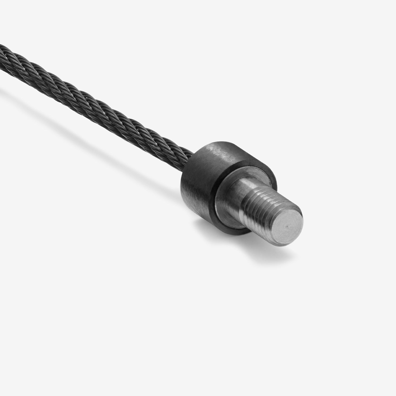 5G Brushed Black Ceramic Cable Bracelet for Men & Women - Stylish Adjustable Unisex Jewelry for Everyday Wear, Gift Giving & Fashion Accessories