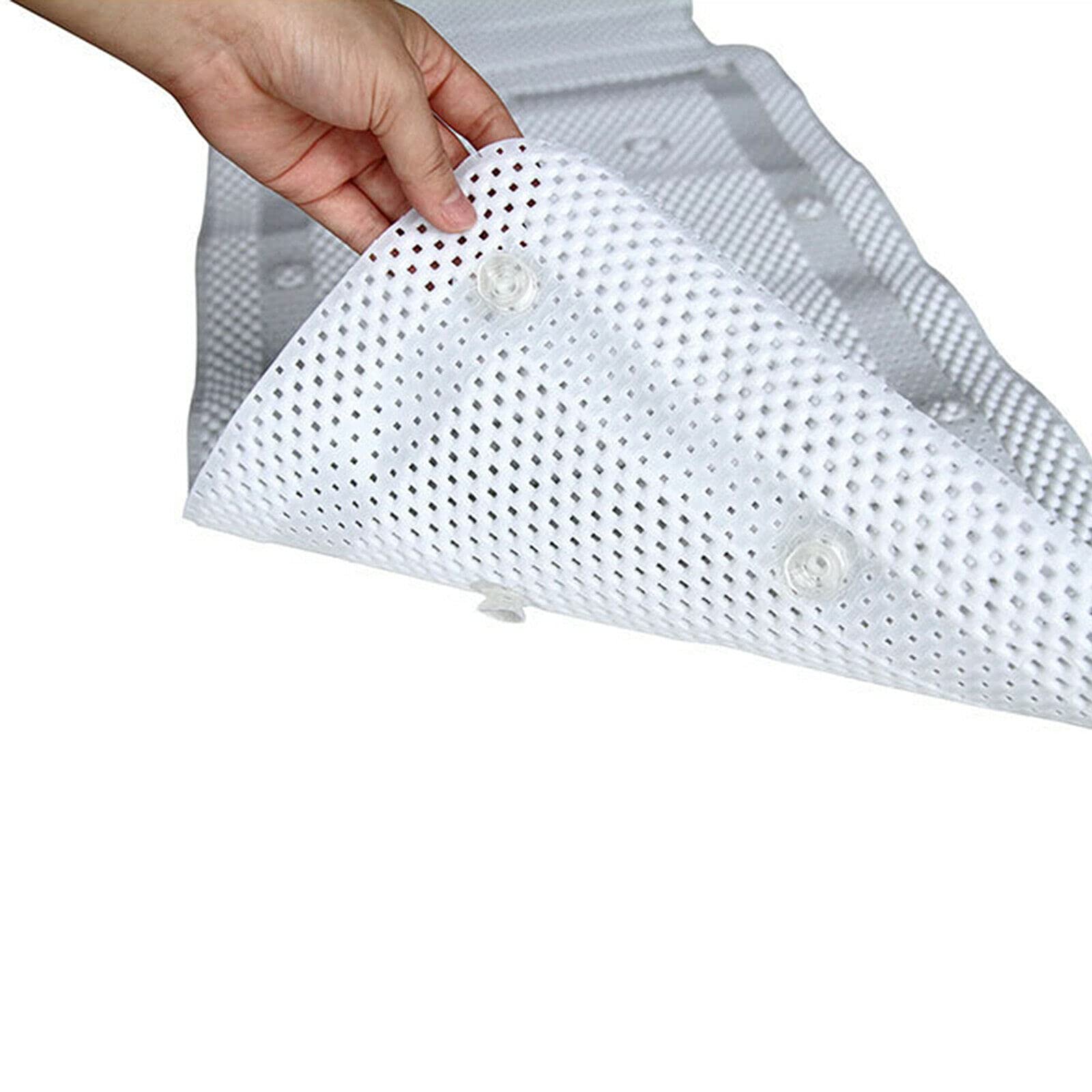 Non-Slip Full Body Bath Pillow & Bathtub Mat - Rectangle Spa Cushion with Neck & Back Support - Perfect for Relaxing Baths, Hydrotherapy & Home Spa Experience