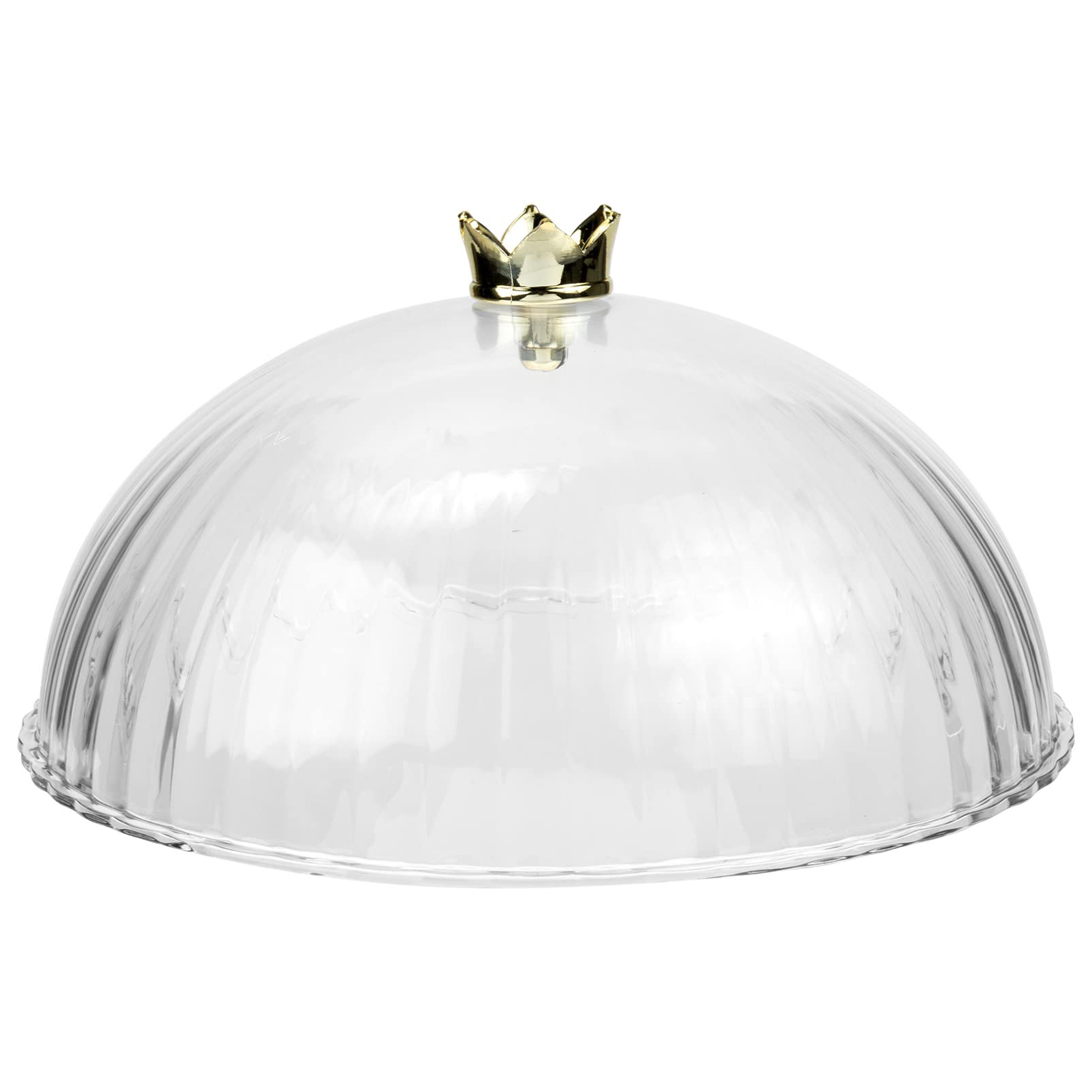 Premium Glass Cake Dome Cloche - Round Cake Holder, Food Cover & Vegetable Protector for Kitchen & Dining | Perfect for Cake Display, Food Storage, and Table Decor