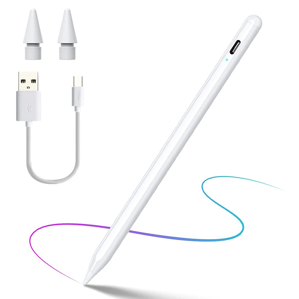Premium Stylus Pen for iPad - Apple Pencil Alternative with Palm Rejection & Tilt Sensitivity - Compatible with iPad Pro 11/12.9 (2018-2022), iPad 6/7/8th Gen, iPad Air & Mini - Perfect for Digital Art, Note Taking & Professional Work
