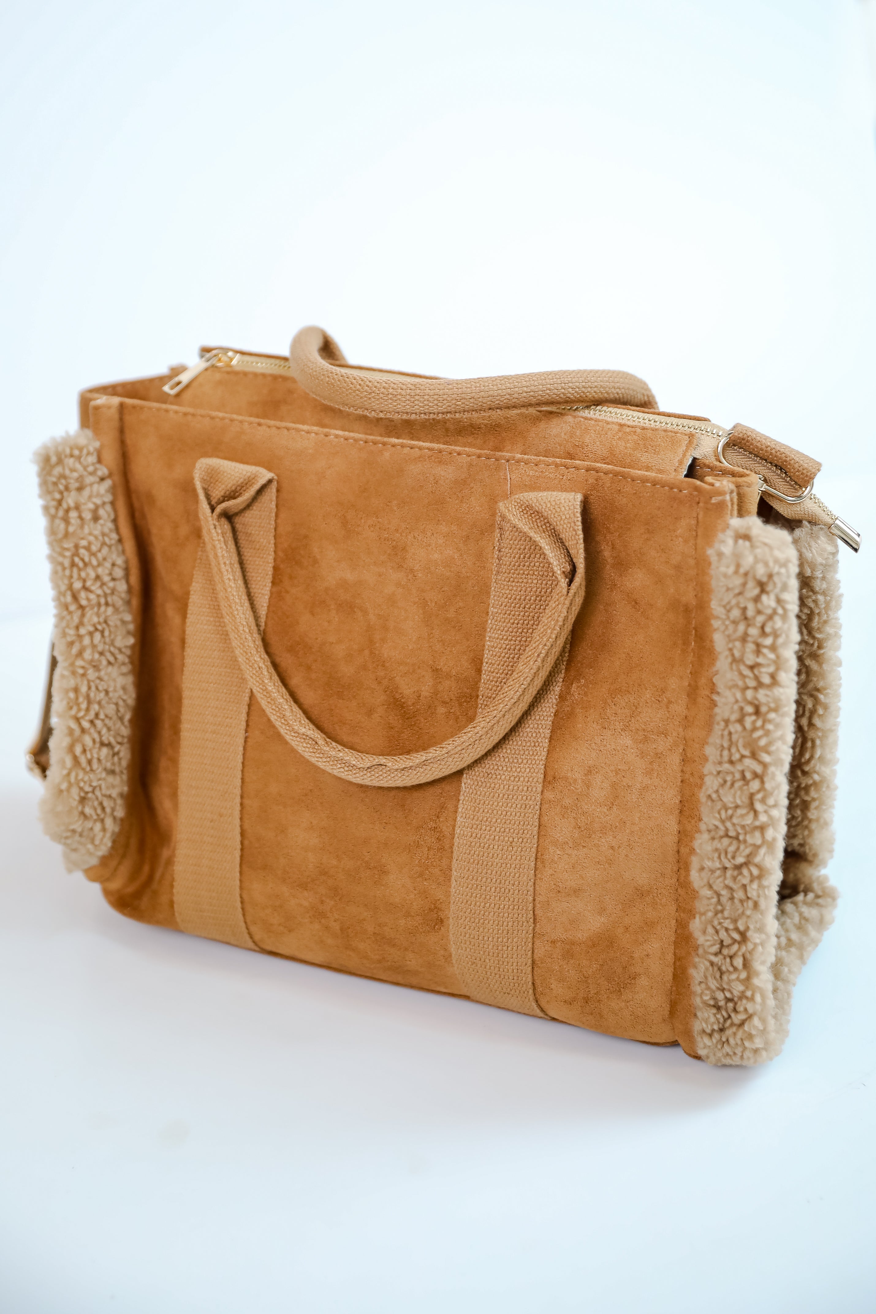 Stylish Brown Suede Crossbody Bag for Women - Fashionable & Comfortable Shoulder Purse - Perfect for Everyday Use, Travel, and Casual Outings