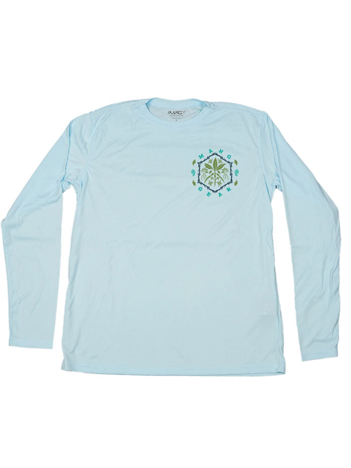 MANG MP1212LS Men's Performance Long Sleeve T-Shirt - Moisture Wicking, Breathable Athletic Shirt for Running, Gym & Outdoor Activities - Blue