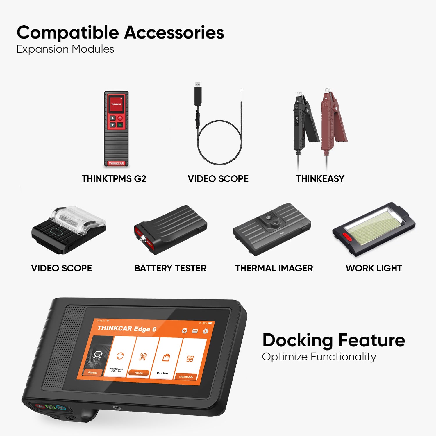 EDGE 6 OBD2 Scanner - Professional Car Diagnostic Tool for Engine Fault Code Reader & Vehicle Health Check - Perfect for Mechanics & DIY Auto Repairs at Home or Garage