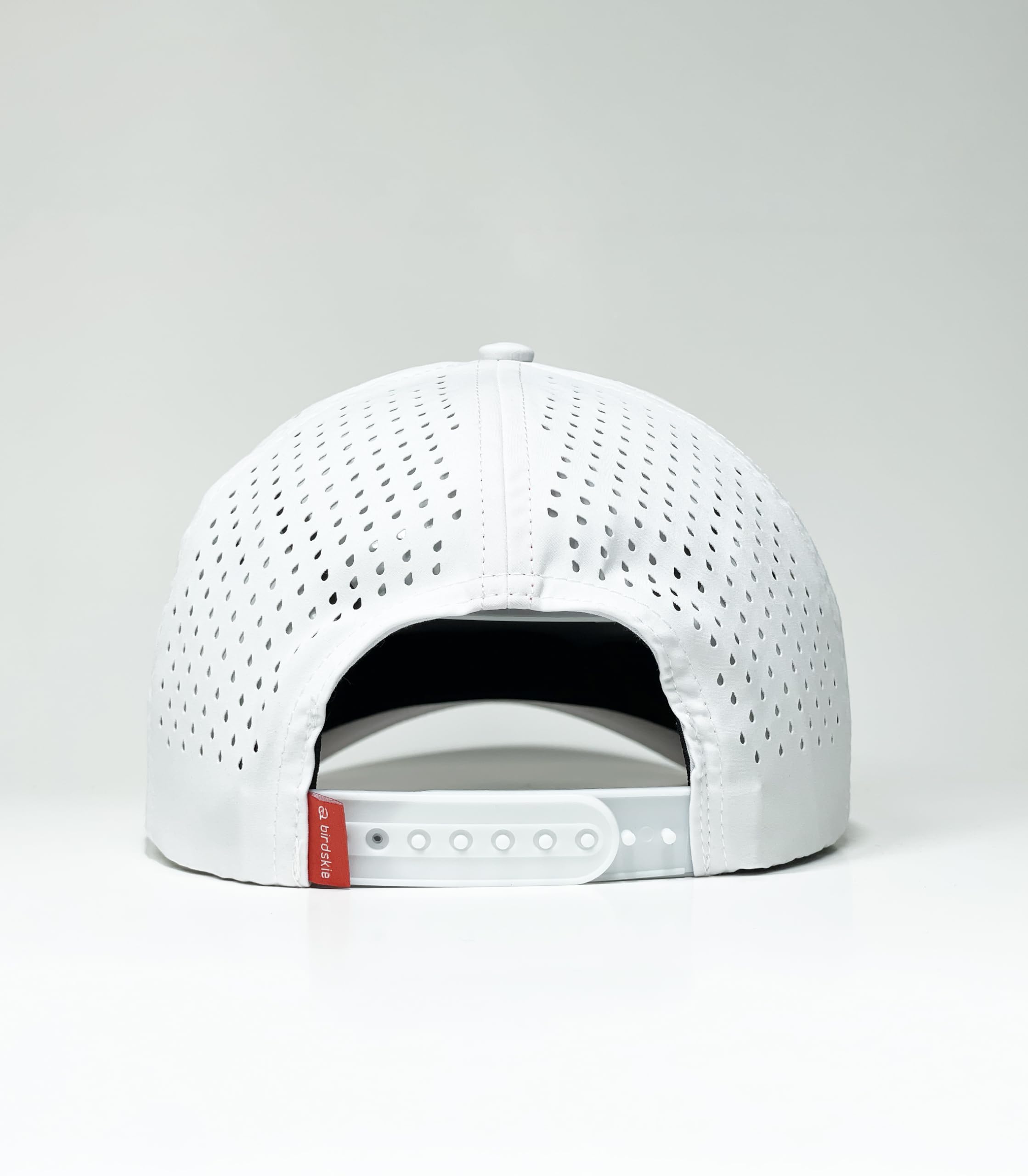 Captain 2 Golf Hat - White Snapback with Red Rope Design | Waterproof, Moisture Wicking & Breathable Performance Cap | Quick Drying for Golf, Outdoor Sports & Casual Wear