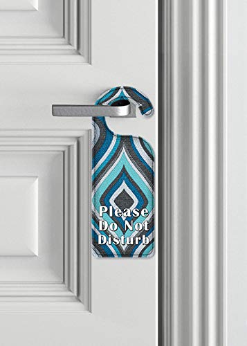 Artistic 'Do Not Disturb' Door Hanger Sign - Elegant Door Knob Decor for Hotels, Bedrooms & Privacy - Perfect for Home, Office & Travel Use