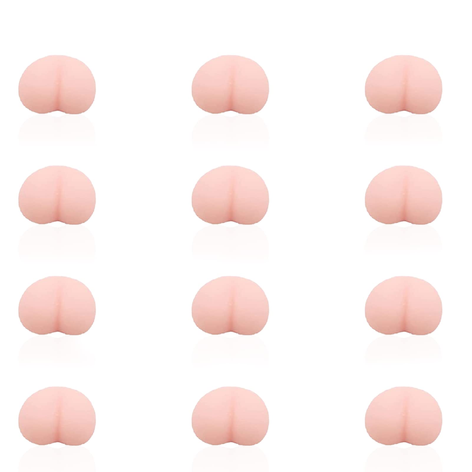 **12PCS Kawaii Mochi Squishy Toys - Cute Cartoon Stress Relief Squishies for Adults & Kids, Anti-Anxiety Sensory Fidget Toys for Office, Home & Travel**