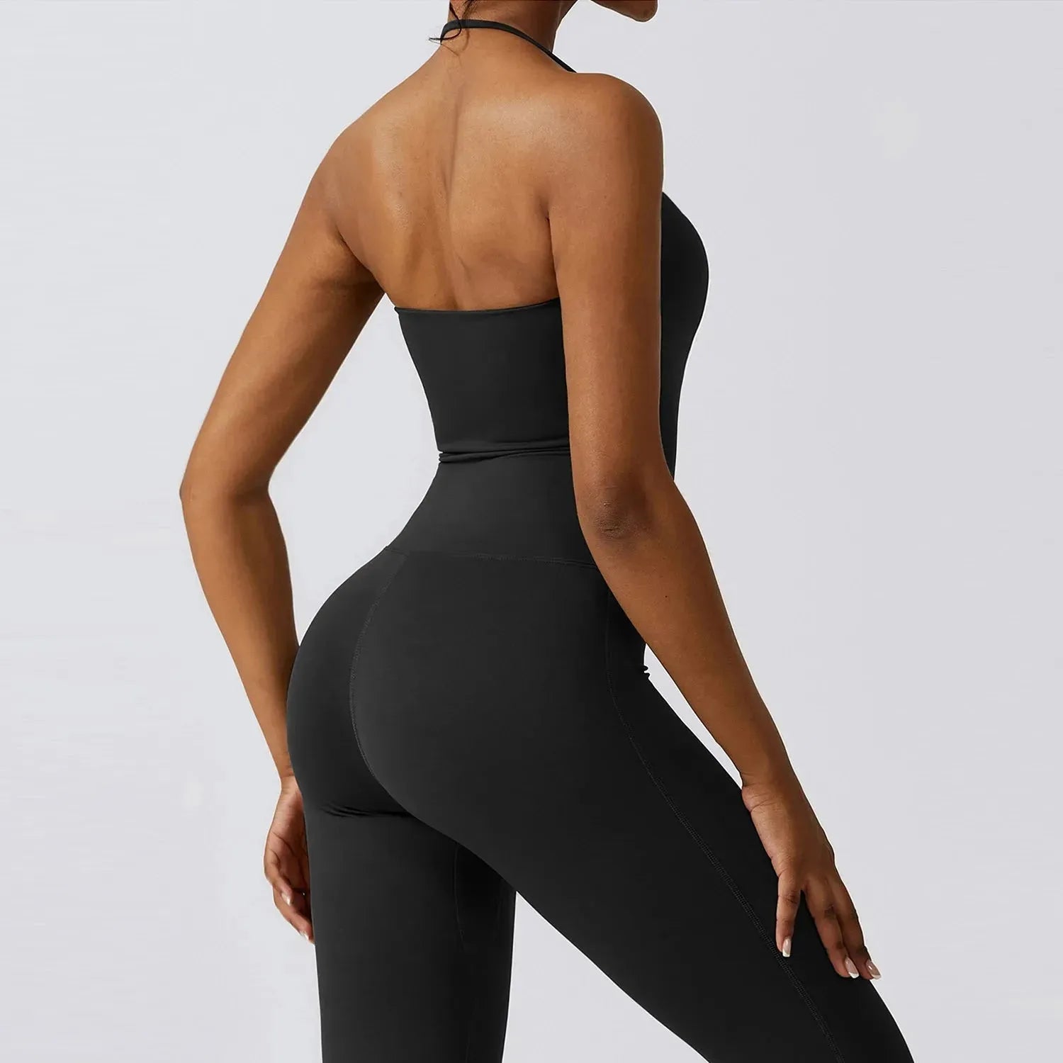 Women's Bell Bottoms Gym Set - One Piece Yoga Suit & Flare Leggings | Stretchy Workout Romper & Bodysuit for Yoga, Pilates & Dance | Perfect for Fitness, Gym & Lounge Wear