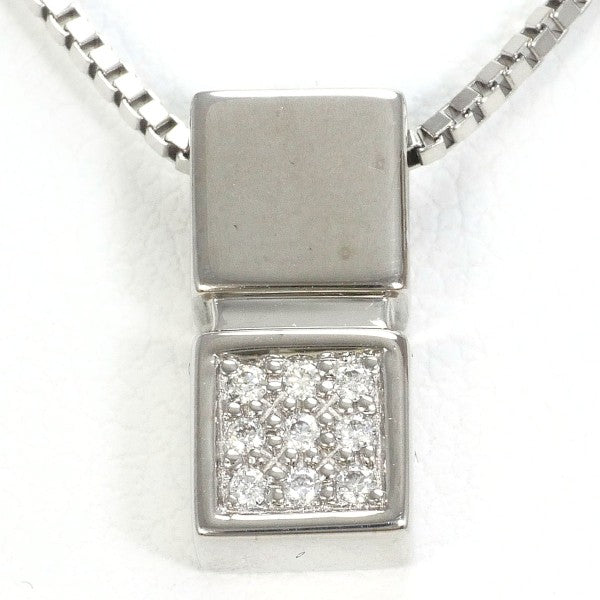 18K White Gold Diamond Necklace for Women - Elegant Dainty Pendant Jewelry Gift for Anniversary, Valentine's Day & Special Occasions