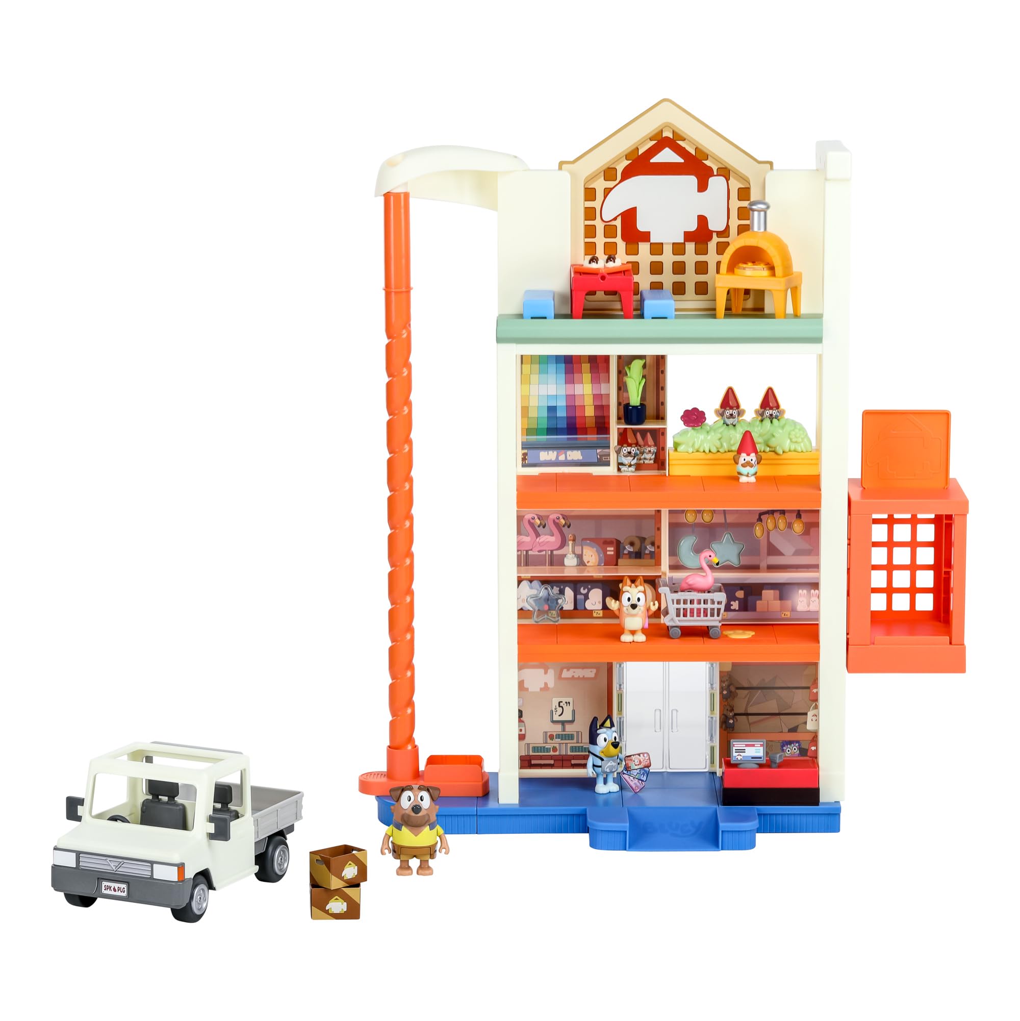 Bluey Hammerbarn Shopping Center Mega Playset - 4 Level 22