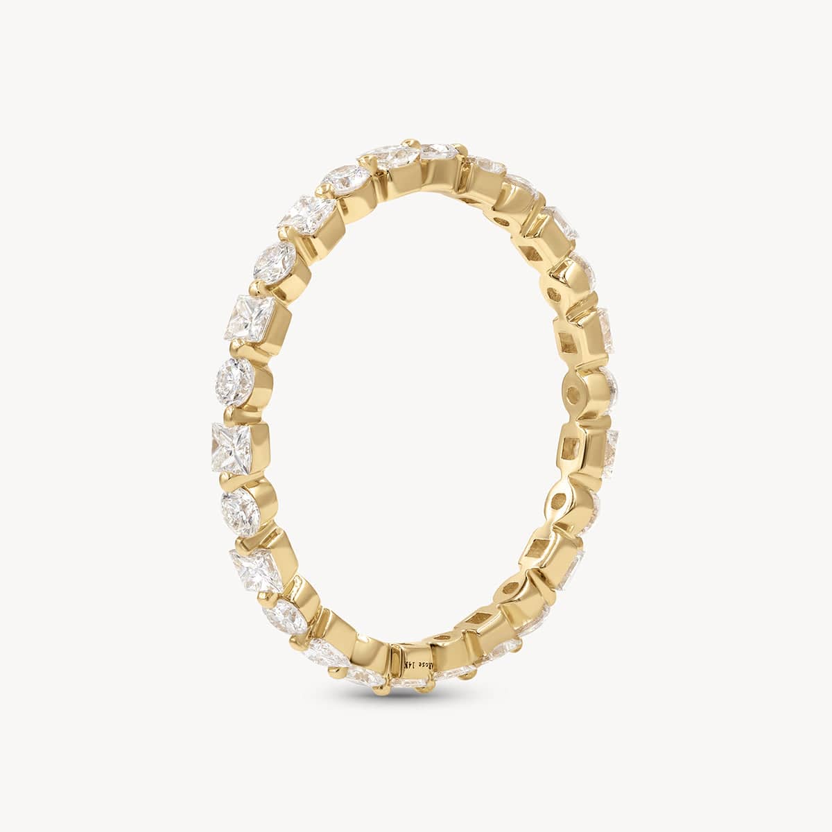 Royal Eternity Ring for Women - 14K Gold Diamond Wedding Band - Perfect for Anniversaries, Engagements & Special Occasions