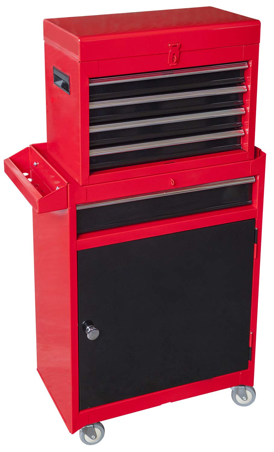 BIG RED Portable Tool Box - Durable & Lightweight Tool Storage for Home, Garage, and Worksite Organization | Perfect for DIY, Construction, and Auto Repair