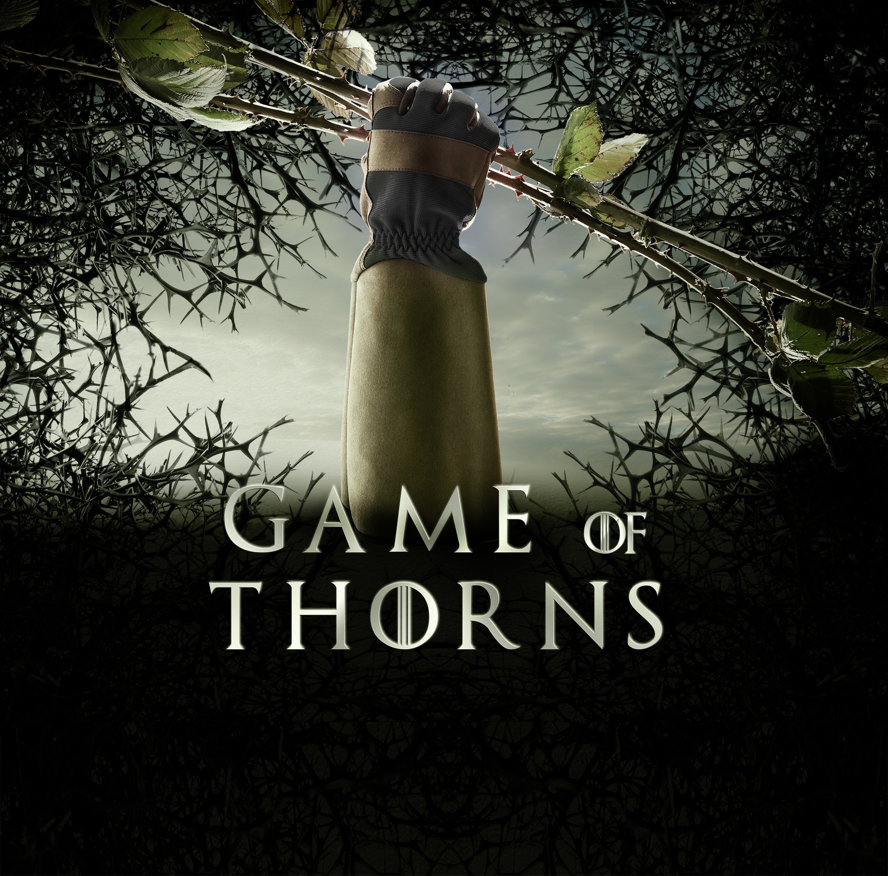 Game of Thorns Men's Gardening Gloves - Durable Thorn Proof Work Gloves for Landscaping, Pruning & Outdoor Protection