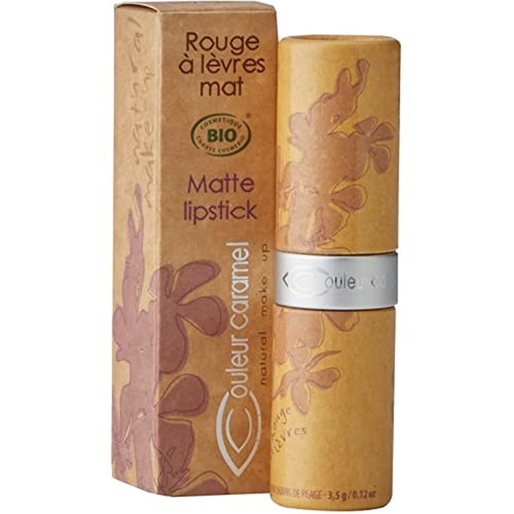 Couleur Caramel Lipstick 126 Rose Beige - Vegan & Cruelty-Free Moisturizing Lip Color for Everyday Wear & Special Occasions