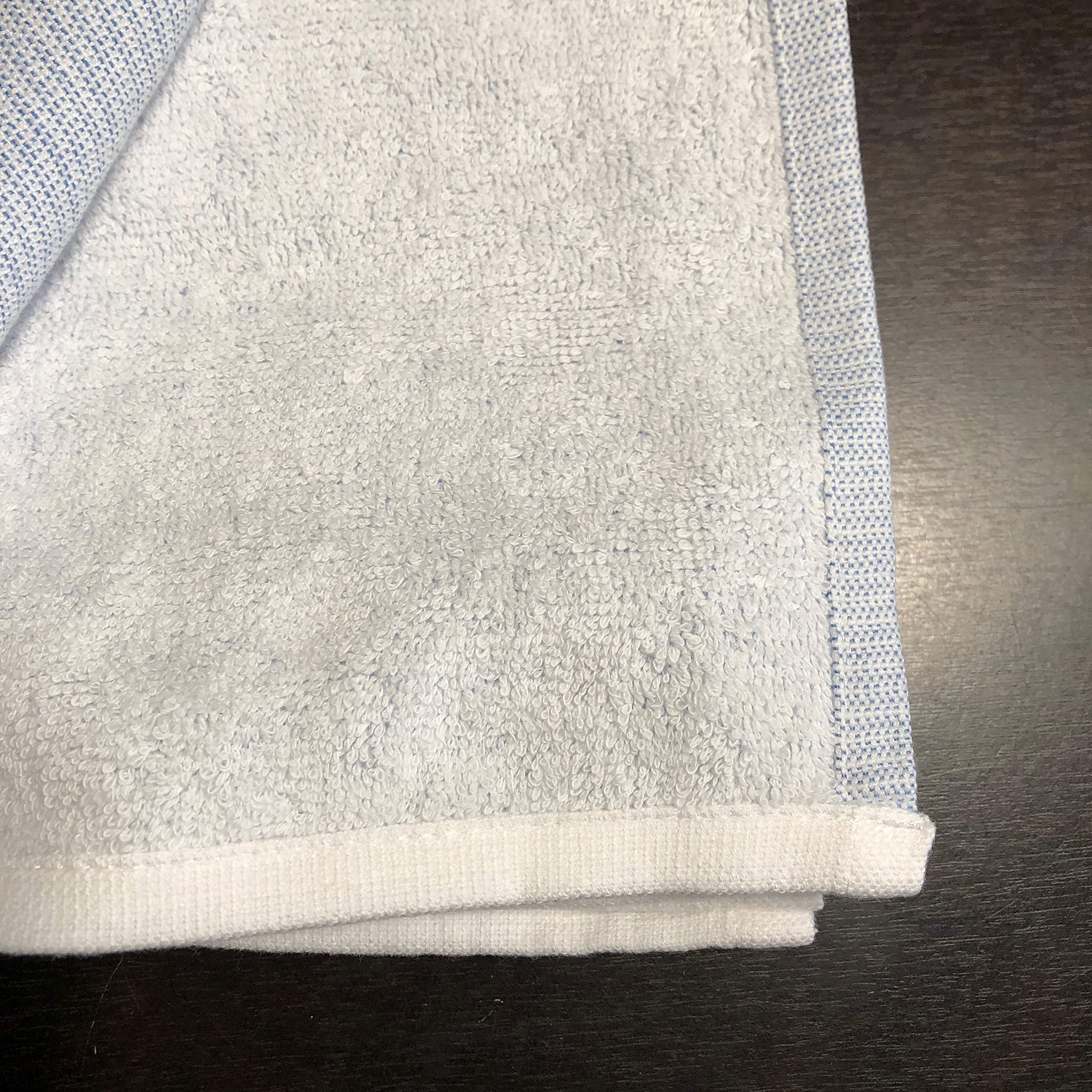 Premium Terry Kitchen Towels Set of 2 - Super Absorbent & Quick Drying - Simple Stitch Denim Design - Perfect for Cooking, Cleaning & Dish Drying - Ideal Home & Restaurant Use