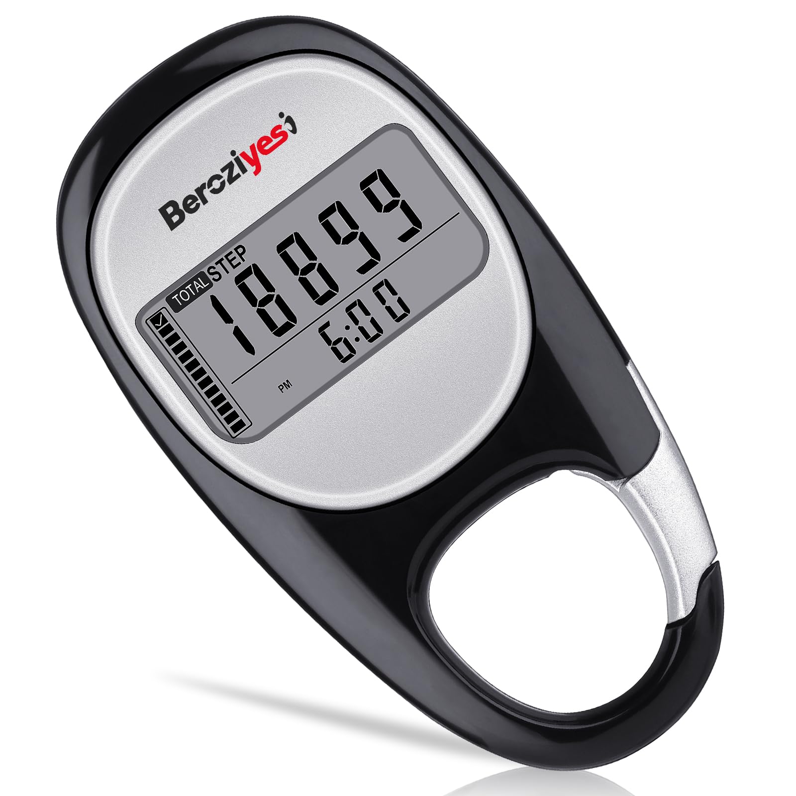 3D Pedometer for Walking - Accurate Step Counter with Distance Tracking (Miles/Km), Calorie Counter, 7-Day Memory & Daily Goal Monitor - Perfect for Fitness Enthusiasts, Joggers & Weight Loss Tracking