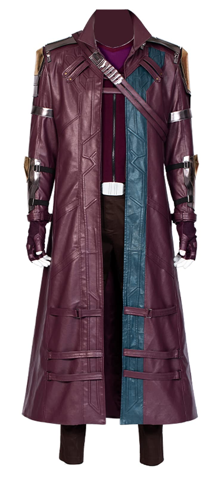 Star Lord Cosplay Costume for Men - Guardians of the Galaxy Leather Jacket, Vest, Shirt & Pants Outfit Set | Halloween Cosplay, Comic Con, Movie Party Costume