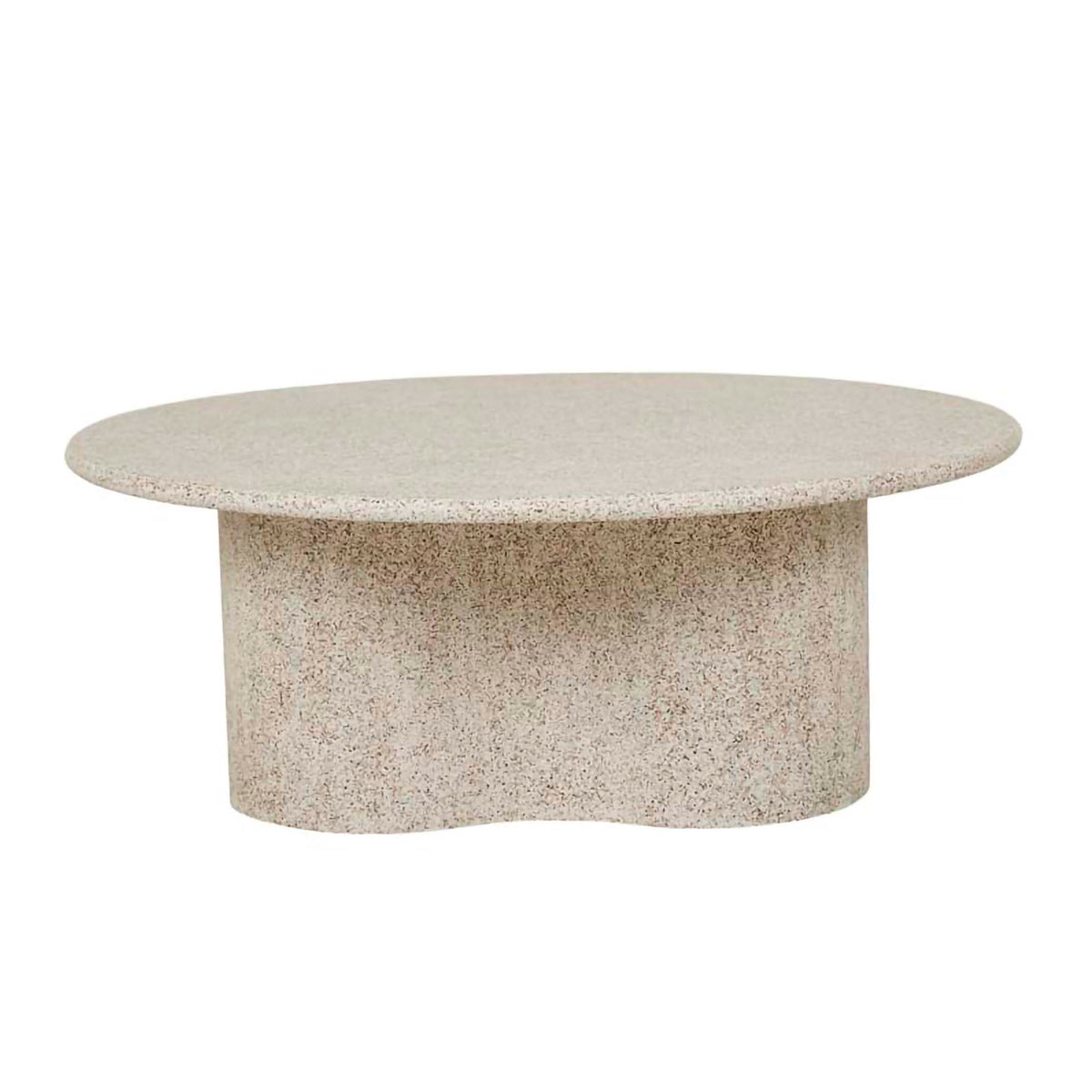 Artie Wave Modern Outdoor Coffee Table - Waterproof & Durable Patio Furniture for Poolside, Garden, and Backyard Relaxation