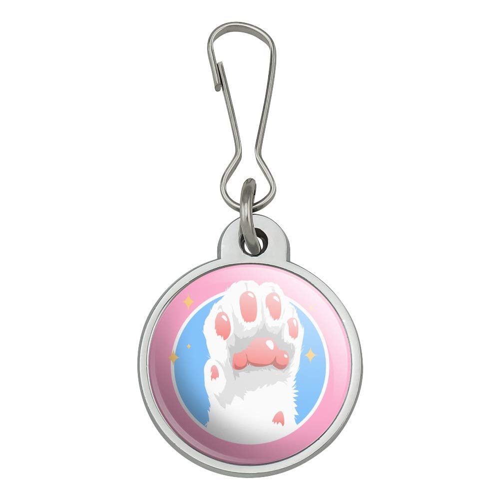 Cute Cat Paw Toe Beans Zipper Pull Charm with Sparkles - Handbag Purse Luggage Backpack Accessory for Pet Lovers | Perfect for Travel, School & Everyday Use