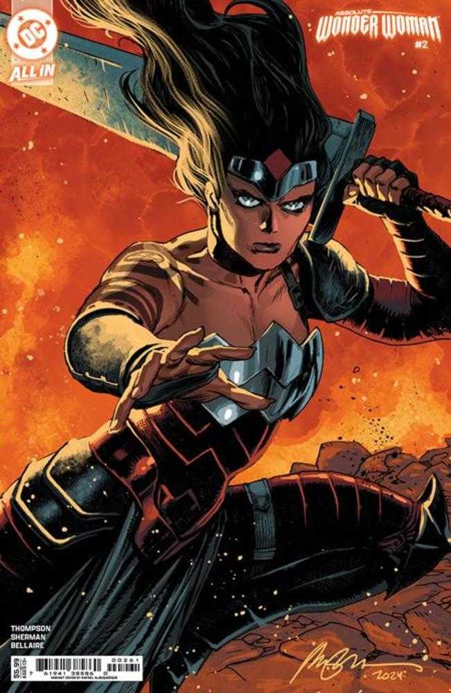 Absolute Wonder Woman #2 Cover F Rafael Albuquerque Card Stock Variant - DC Comics Collectible for Fans & Display - Perfect for Comic Book Collections, Gifts, and Home Decor