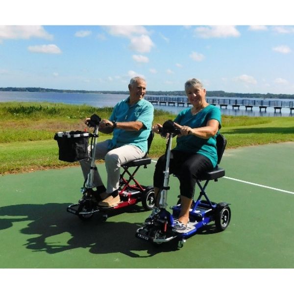 Triaxe Cruze Folding Mobility Scooter for Adults - Lightweight Electric Scooter with Long Battery Life - Perfect for Shopping, Travel & Outdoor Activities