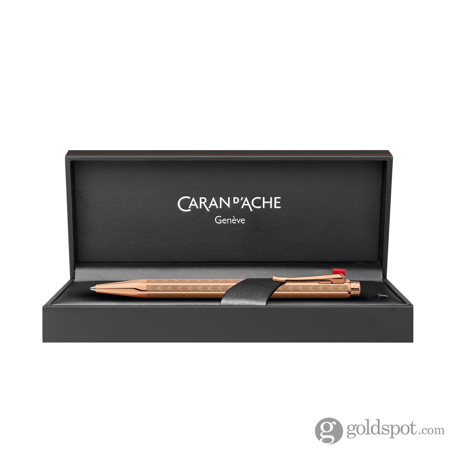 Caran d’Ache Ecridor Chevron Rose Gold Ballpoint Pen - Premium Writing Instrument for Business, Gifts & Luxury Collectors