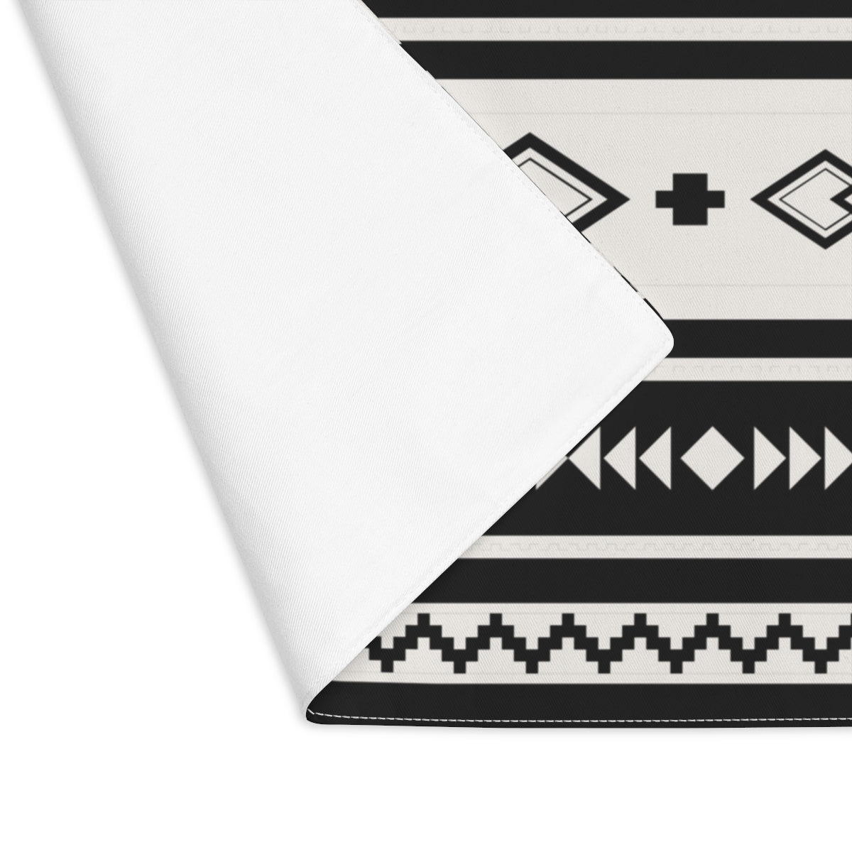 Southwestern Cotton Placemats - Black Sands Print - 4-Piece Set for Dining Table Decor, Kitchen & Home Accessories | Perfect for Southwestern, Boho & Farmhouse Style Homes