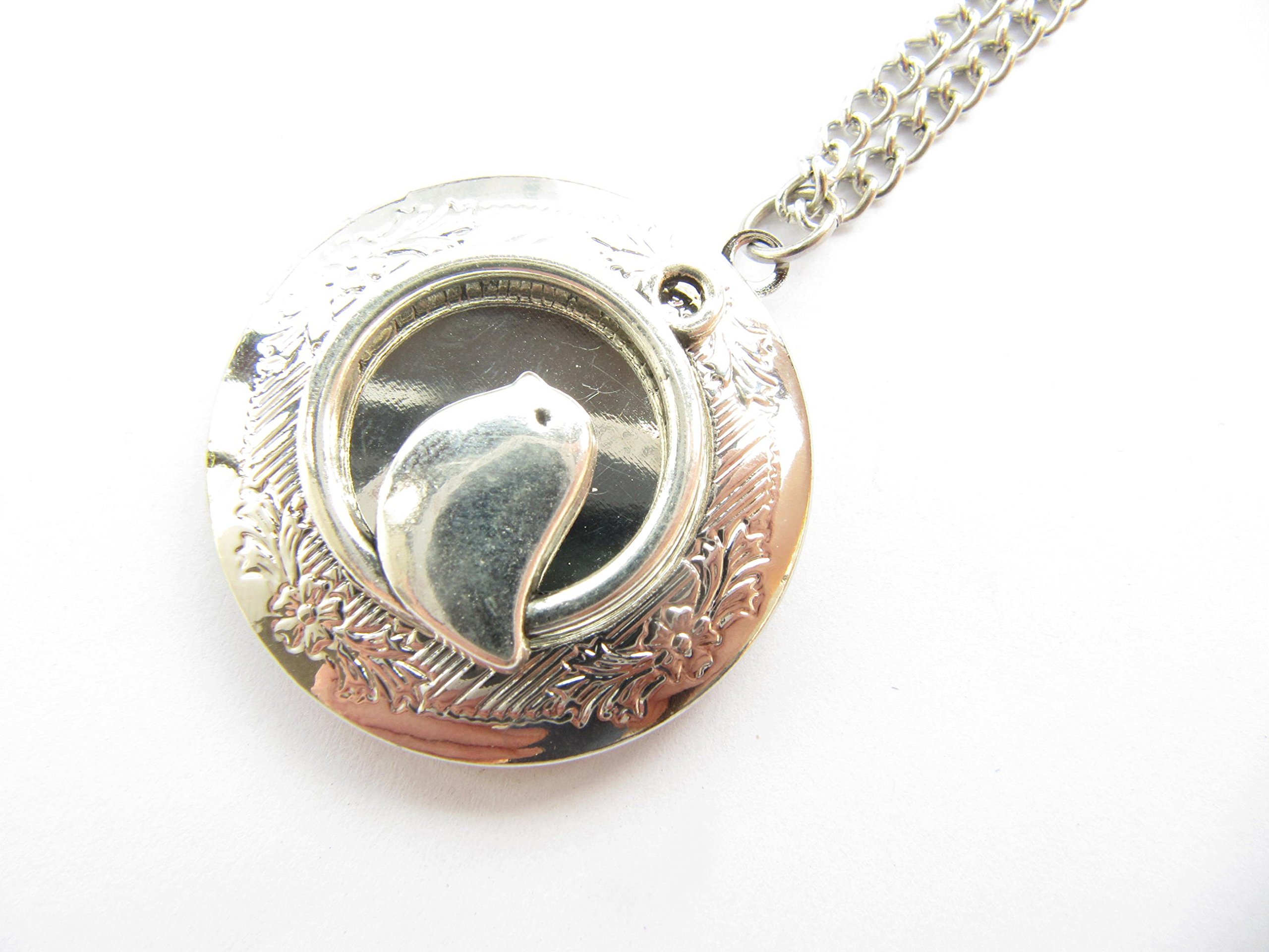 Silver Bird Locket Necklace - Woodland Jewelry Pendant for Bird Photography & Nature Lovers | Perfect Gift for Birdwatchers, Outdoor Enthusiasts & Nature-Inspired Fashion