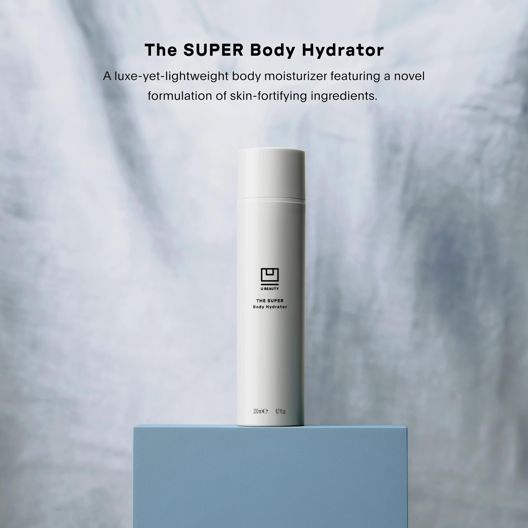 U Beauty The SUPER Body Hydrator - Hyaluronic Acid Body Cream with Niacinamide & Squalane | 48-Hour Moisturizer for Smooth, Bright Skin | 6.7 fl oz | Perfect for Dry Skin Care & Post-Shower Hydration