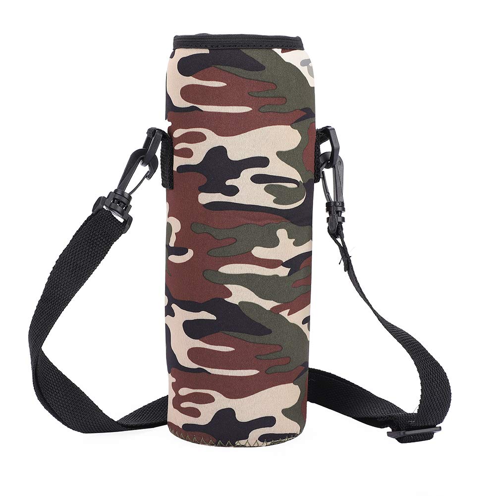 1L Water Bottle Sling Bag - Insulated Leakproof Bottle Holder with Adjustable Strap for Hiking, Camping, Sports & Outdoor Activities - Perfect for Gym, Running, Travel and Daily Use