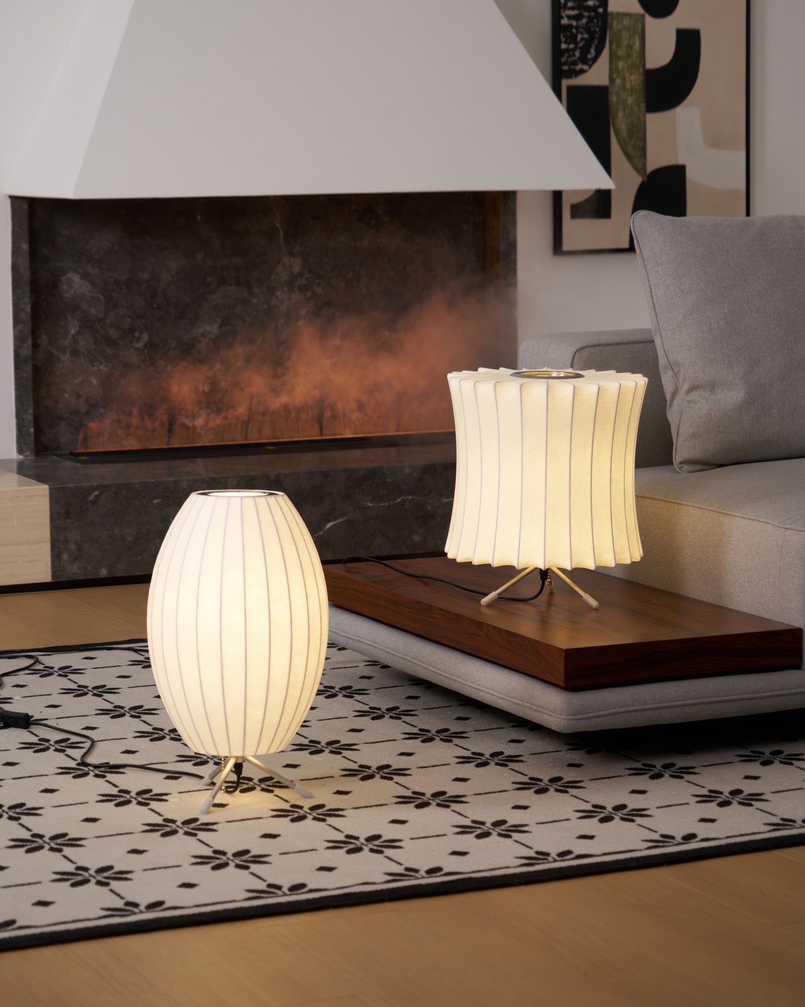 Nelson Tripod Table Lamp - Mid-Century Modern Adjustable Desk Light for Home Office, Living Room & Bedroom - Perfect for Reading, Working & Decor